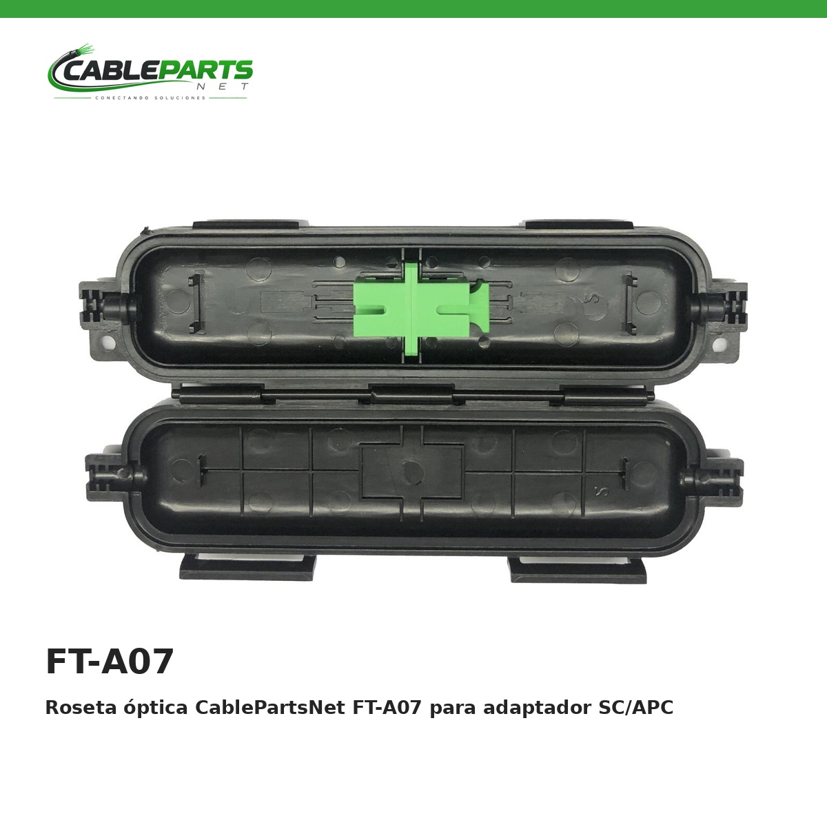 Roseta óptica CablePartsNet FT-A07 para adaptador SC/APC