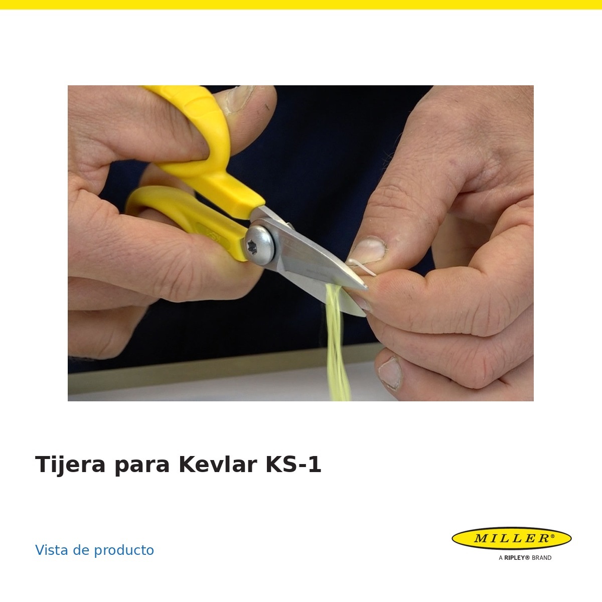 KS-1 - Tijera profesional para fibras de aramida Kevlar